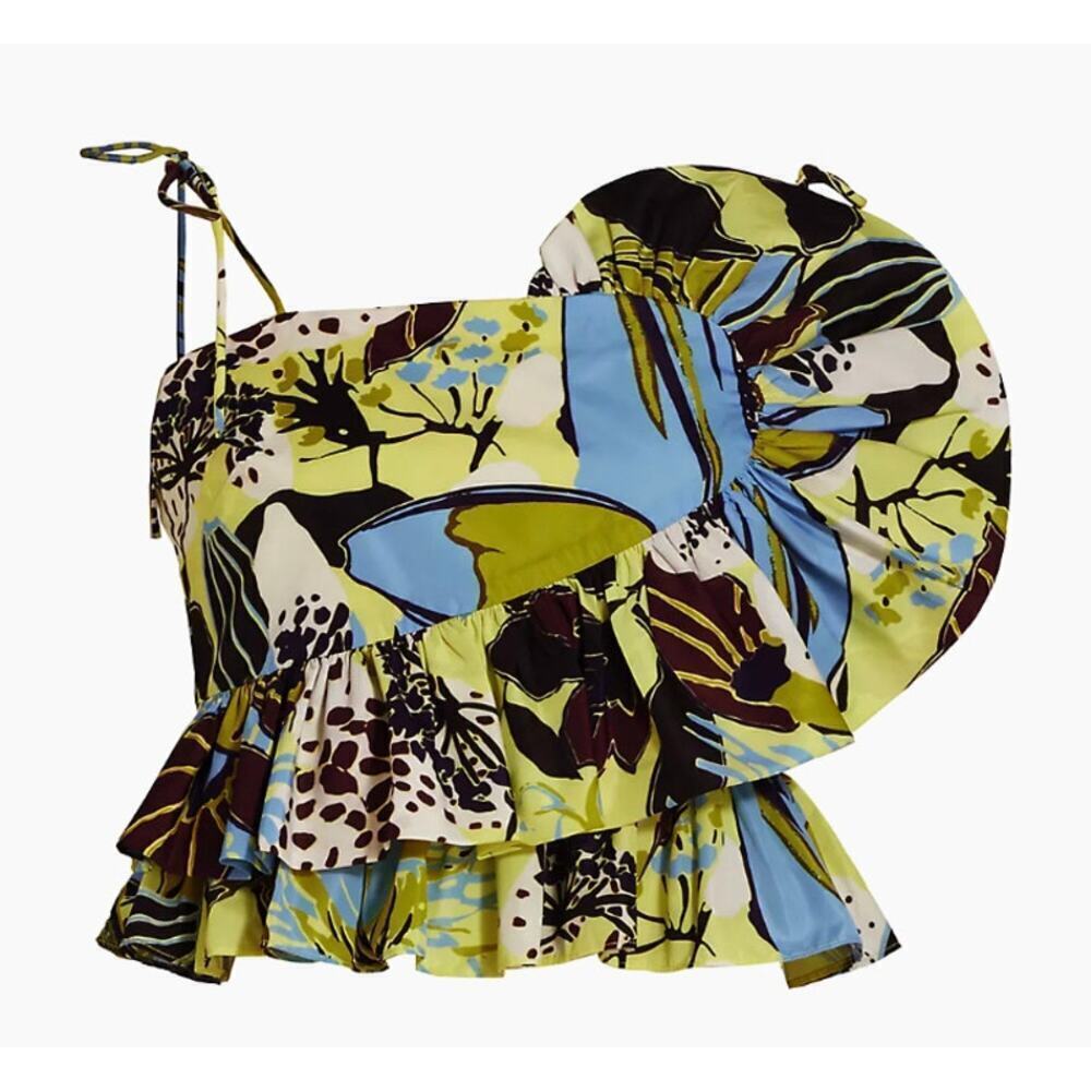 NWT-Tanya Taylor Claudette Draped Floral Tank Size 6
